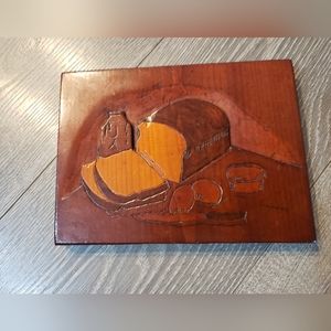 Vintage wooden handmade handcrafted frame